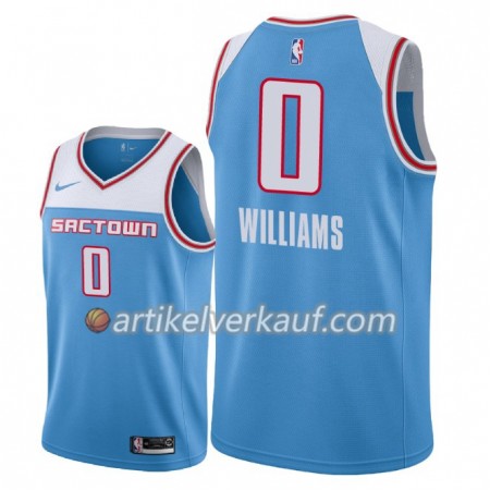 NBA Sacramento Kings Trikot Troy Williams 0 2018-19 Nike City Edition Blau Swingman - Herren